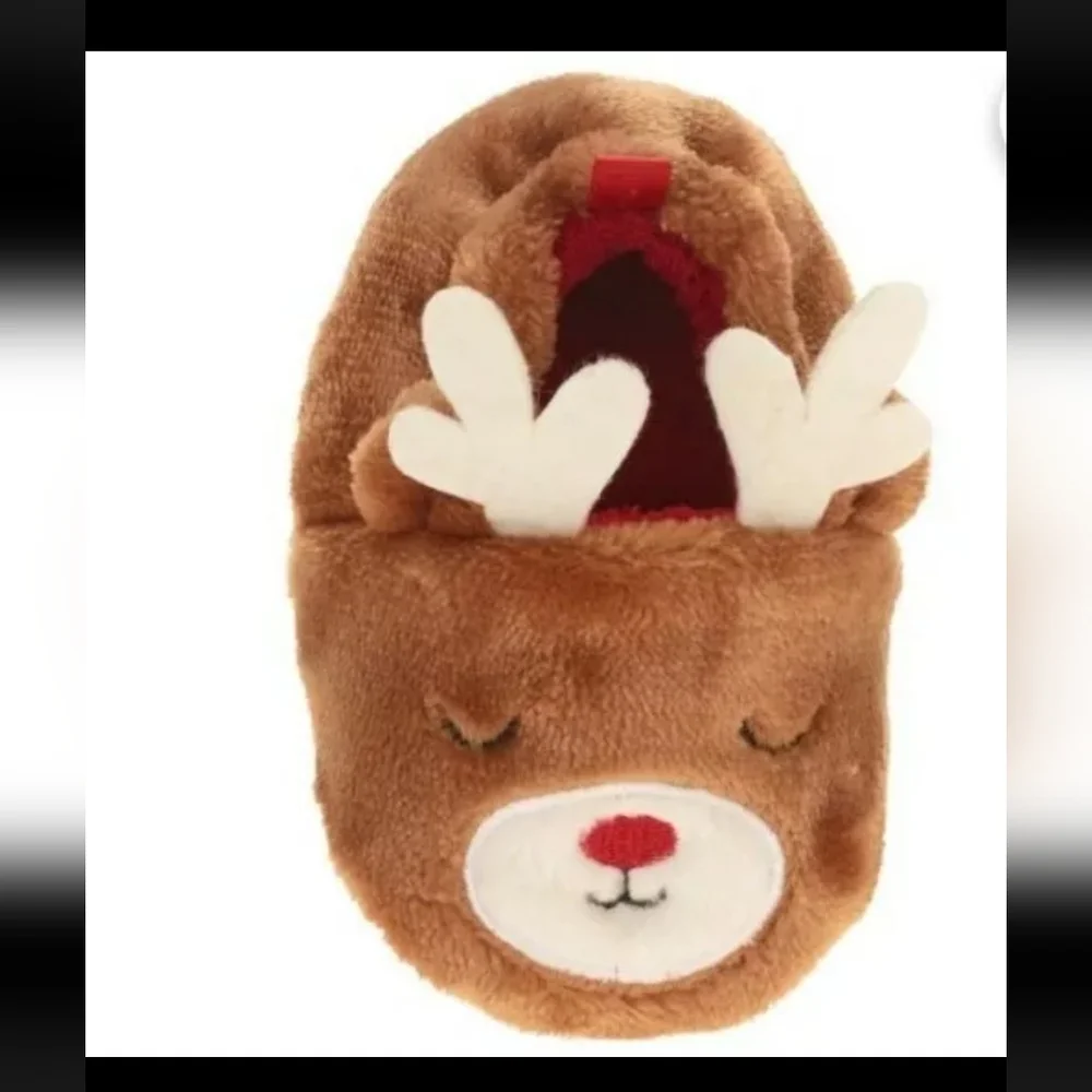 :* New baby Infant boy girl Unisex Christmas House Slippers reindeer Size 3